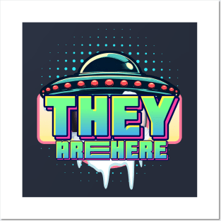 They are here Posters and Art